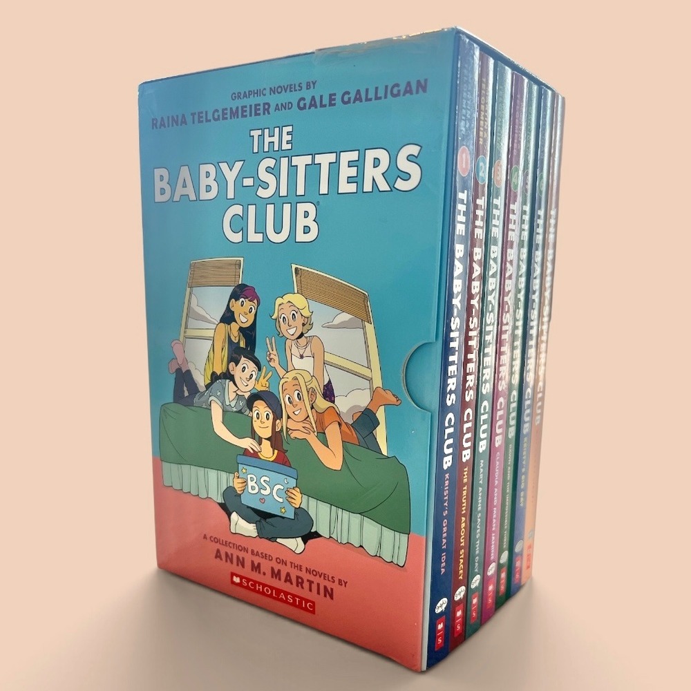The Baby-Sitters Club Graphic Novel Box Set Books 1-7 Telgemeier Scholastic